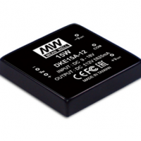 meanwell明纬  15W DC-DC稳压双组输出转换器      DKE15 B-12