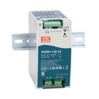 meanwell明纬  120W 高信赖250~1500Vdc 超宽输入导轨型DC-DC转换器      DDRH-120-24