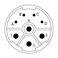 魏德米勒 接插件 RockStar®ModuPlug  圆形接插件  订货号    1170380000 /  SAI-M23-SE-L-4/4