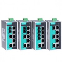 MOXA工业以太网非网管型交换机，EDS-208A