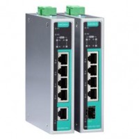MOXA工业以太网非网管型交换机，EDS-G205A-4PoE-1GSFP