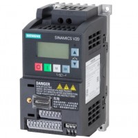 SINAMICS，西门子SINAMICS V20变频器,IP20 / UL 开放式,FSAA,1AC200-240 V, 0,37 kW